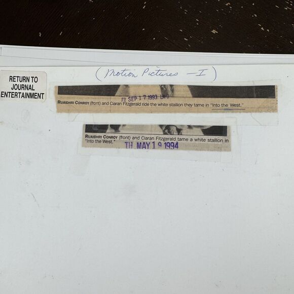 1993 Miramax Films Press Photos Lot Of 9 Into The West Ciaran Fitzgerald Conroy - Picture 7 of 12